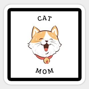 Cat mom Sticker